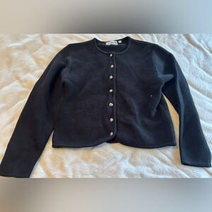 AlpSpur black cardigan sweater. Size 38